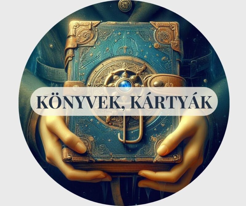 könyvek, kártyák